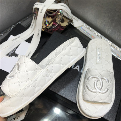 High Quality Luxury Chanel Embroidery Slippers – Style 48486 product detail