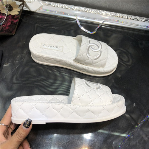 High Quality Luxury Chanel Embroidery Slippers – Style 48486 product detail