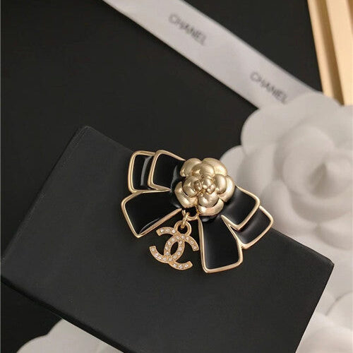 High Quality Luxury Chanel Bow Camellia Brooch product detail
