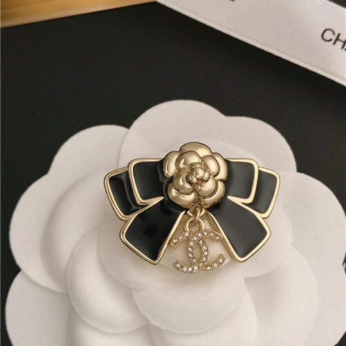 High Quality Luxury Chanel Bow Camellia Brooch product detail