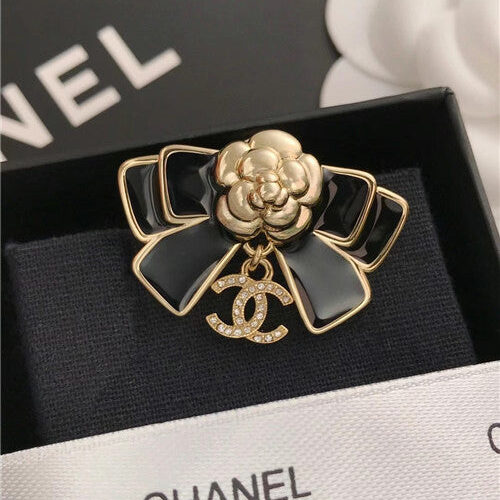 High Quality Luxury Chanel Bow Camellia Brooch
