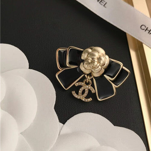 High Quality Luxury Chanel Bow Camellia Brooch product detail