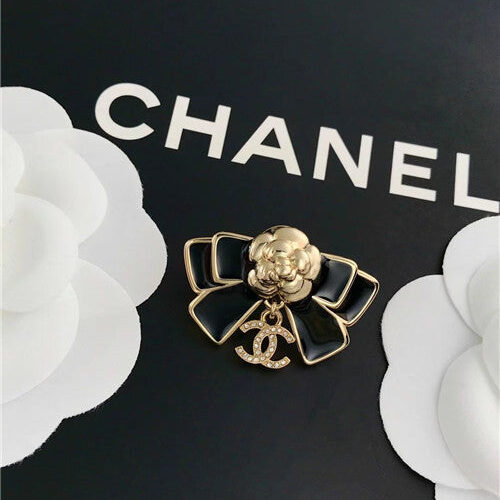 High Quality Luxury Chanel Bow Camellia Brooch product detail