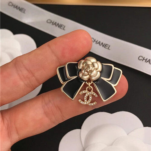 High Quality Luxury Chanel Bow Camellia Brooch product detail
