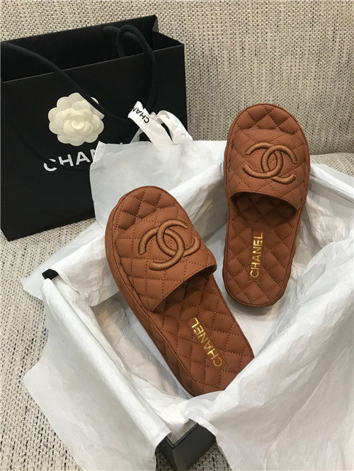 High Quality Luxury Chanel Embroidery Slippers – Style 79558 product detail