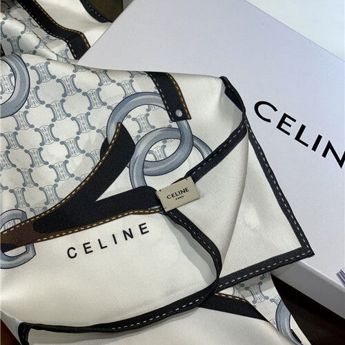 High Quality Luxury Celine Silk Scarf Womens product detail