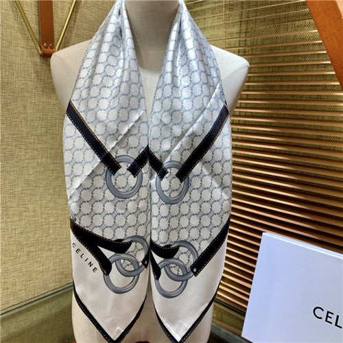 High Quality Luxury Celine Silk Scarf Womens alternate view