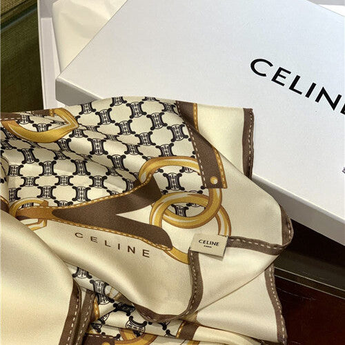 High Quality Luxury Celine Silk Scarf Womens – Style 24901 product detail
