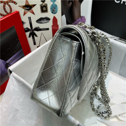 High Quality Luxury Chanel Silver CF 25 Flap Bag product detail