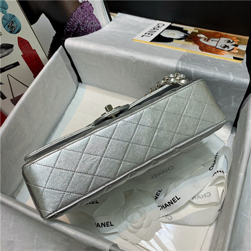 High Quality Luxury Chanel Silver CF 25 Flap Bag product detail