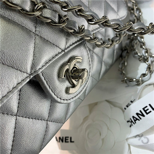 High Quality Luxury Chanel Silver CF 25 Flap Bag product detail