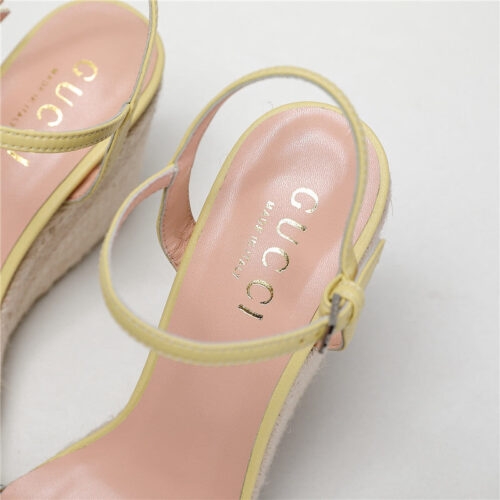 High Quality Luxury Gucci Wedge Platform Sandals – Style 12211 product detail