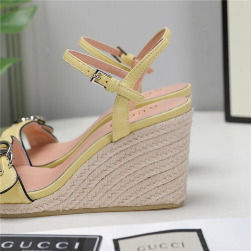 High Quality Luxury Gucci Wedge Platform Sandals – Style 12211 product detail
