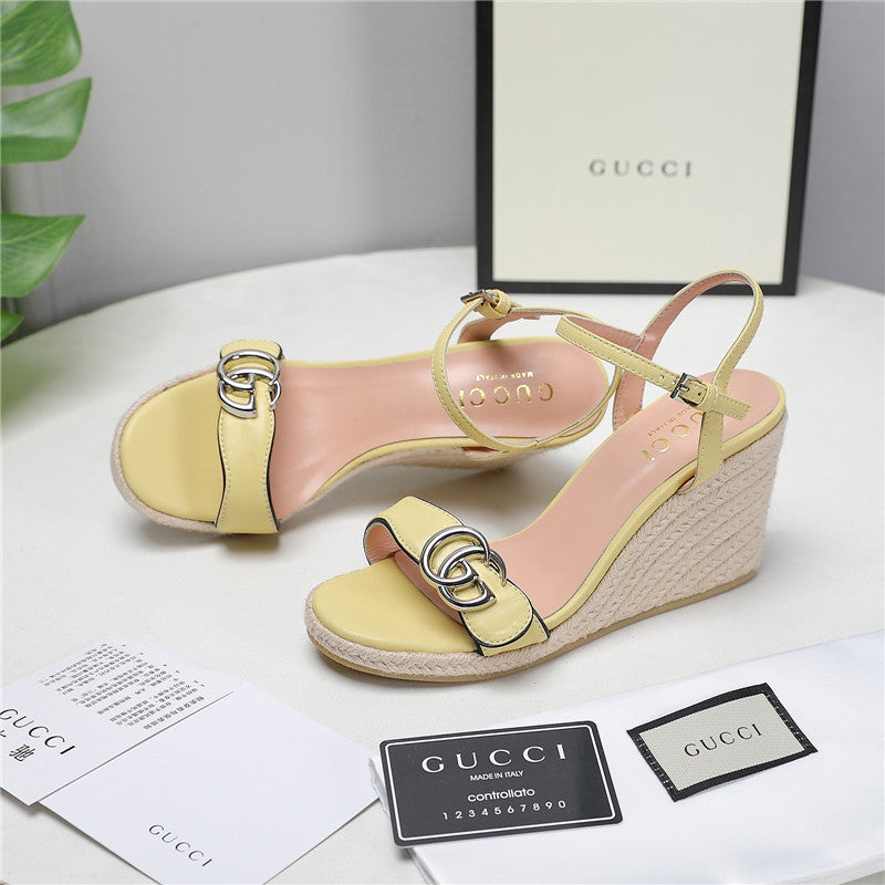 High Quality Luxury Gucci Wedge Platform Sandals – Style 12211 product detail
