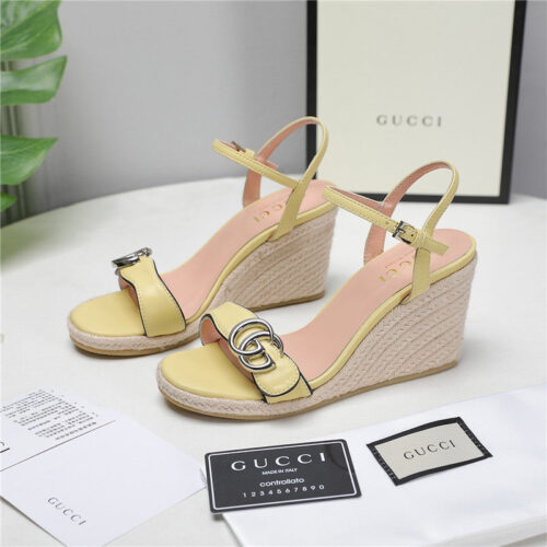 High Quality Luxury Gucci Wedge Platform Sandals – Style 12211 alternate view