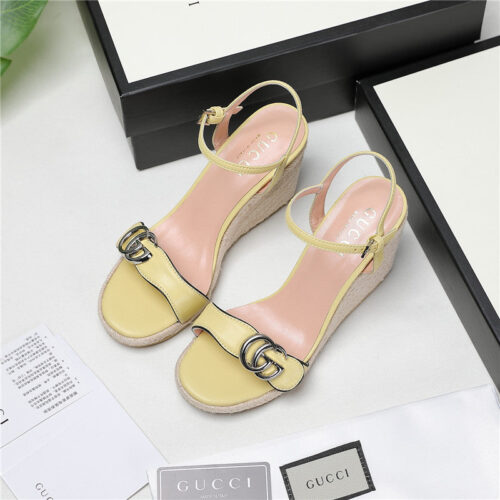 High Quality Luxury Gucci Wedge Platform Sandals – Style 12211 product detail