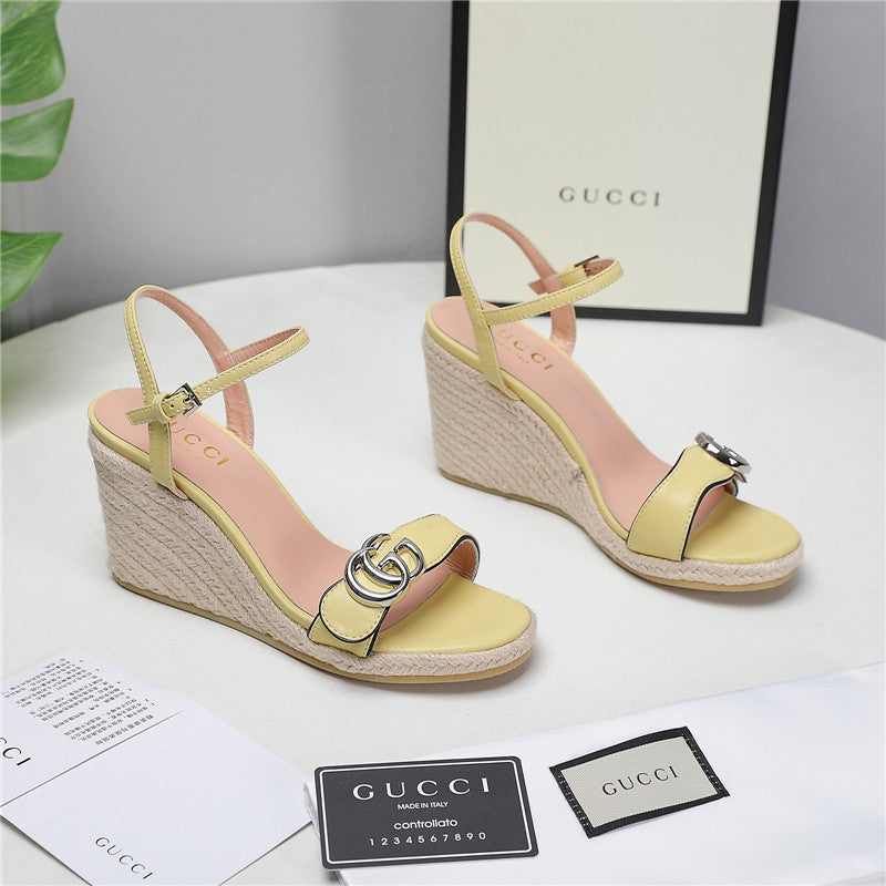High Quality Luxury Gucci Wedge Platform Sandals – Style 12211
