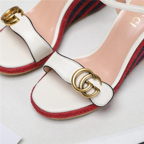 High Quality Luxury Gucci Wedge Platform Sandals – Style 53459 product detail