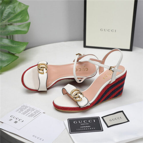 High Quality Luxury Gucci Wedge Platform Sandals – Style 53459 product detail