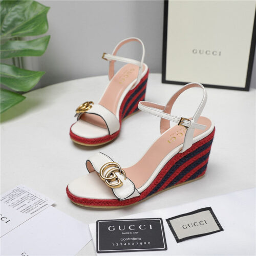 High Quality Luxury Gucci Wedge Platform Sandals – Style 53459 alternate view