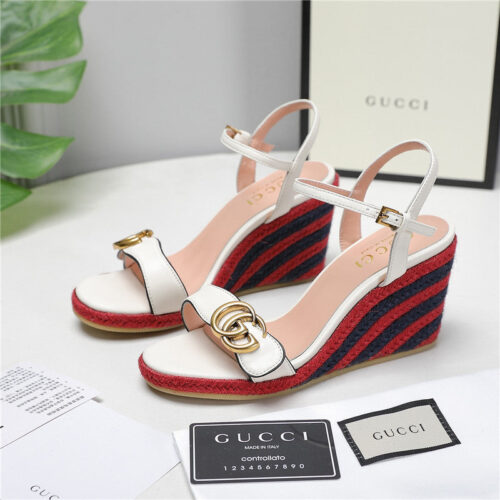 High Quality Luxury Gucci Wedge Platform Sandals – Style 53459