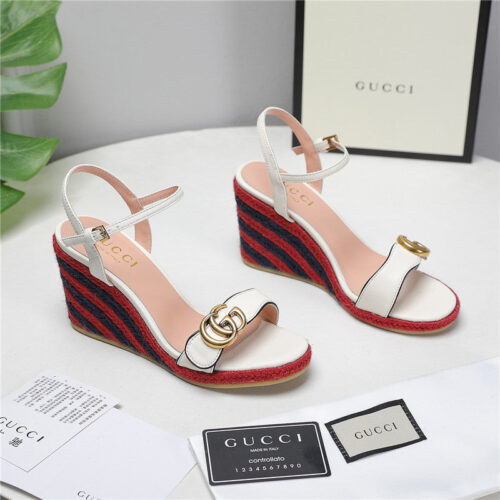 High Quality Luxury Gucci Wedge Platform Sandals – Style 53459 product detail