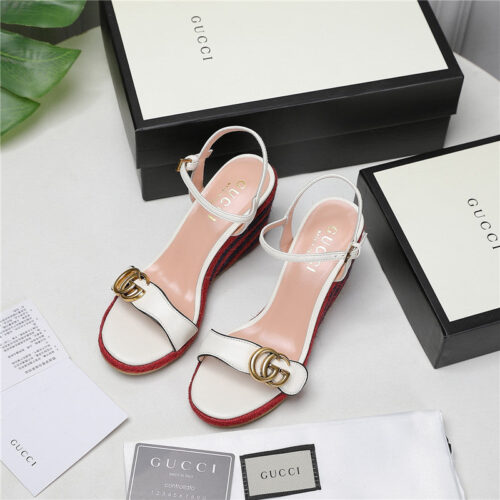 High Quality Luxury Gucci Wedge Platform Sandals – Style 53459 product detail