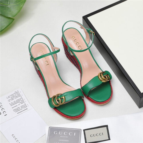 High Quality Luxury Gucci Wedge Platform Sandals – Style 32563 product detail