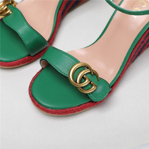 High Quality Luxury Gucci Wedge Platform Sandals – Style 32563 product detail