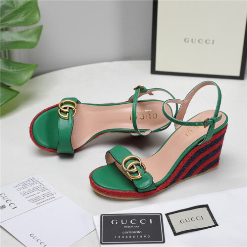 High Quality Luxury Gucci Wedge Platform Sandals – Style 32563 alternate view