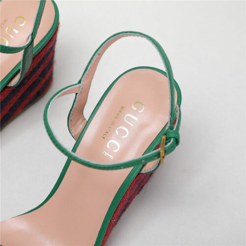 High Quality Luxury Gucci Wedge Platform Sandals – Style 32563 product detail
