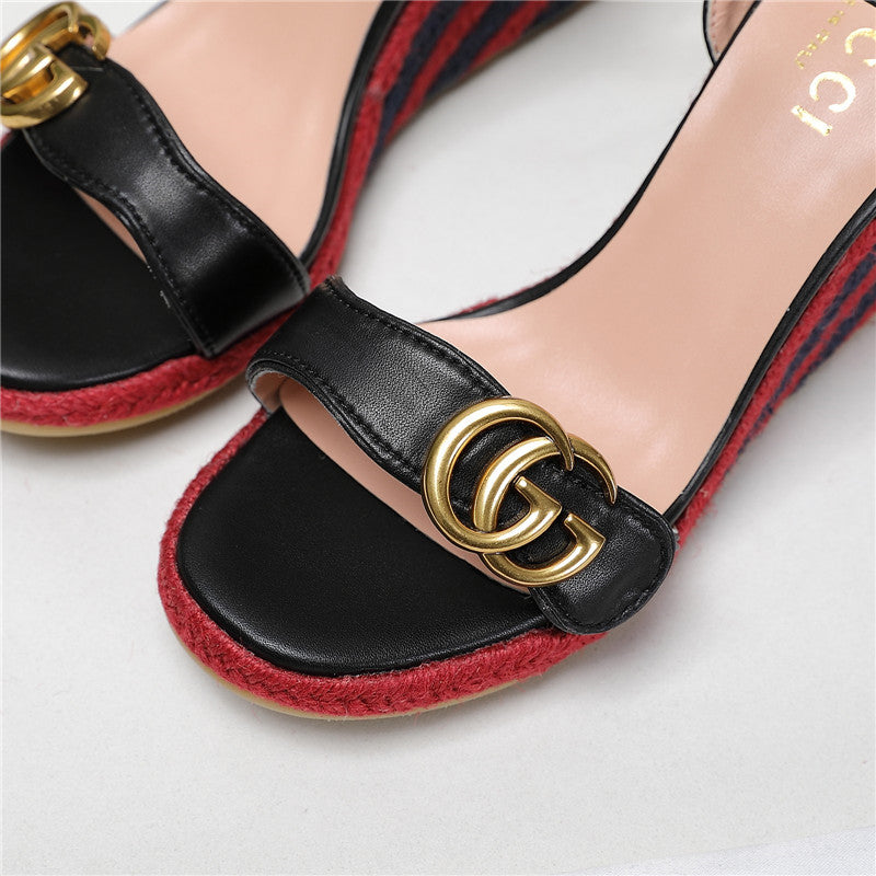 High Quality Luxury Gucci Wedge Platform Sandals product detail