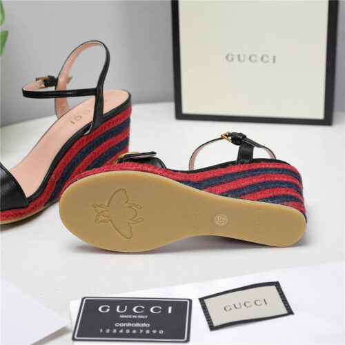 High Quality Luxury Gucci Wedge Platform Sandals product detail