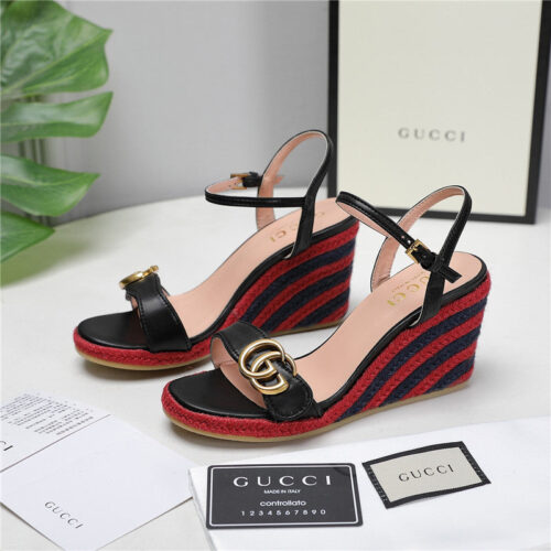 High Quality Luxury Gucci Wedge Platform Sandals product detail