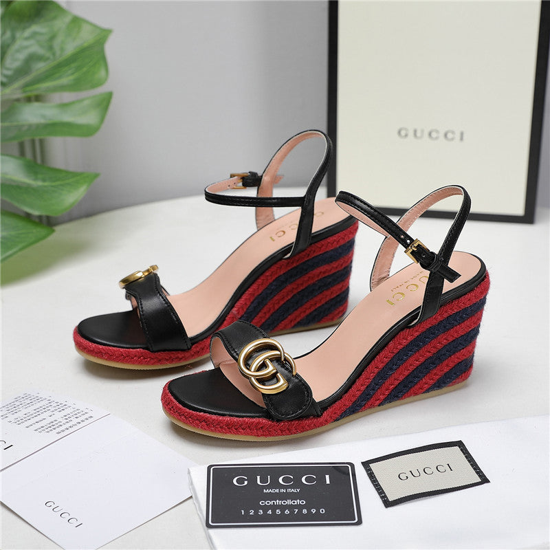 High Quality Luxury Gucci Wedge Platform Sandals product detail