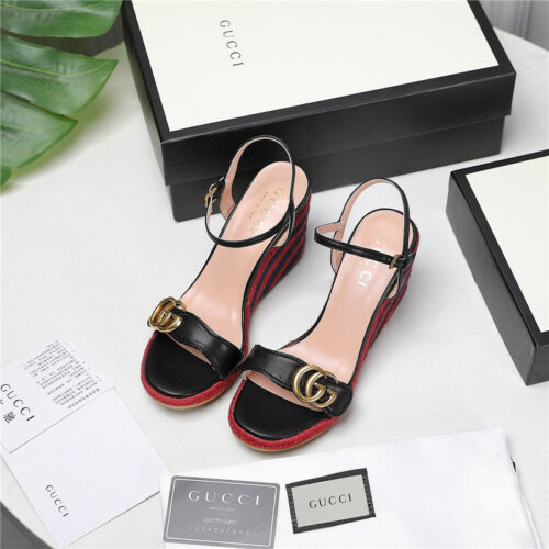 High Quality Luxury Gucci Wedge Platform Sandals product detail