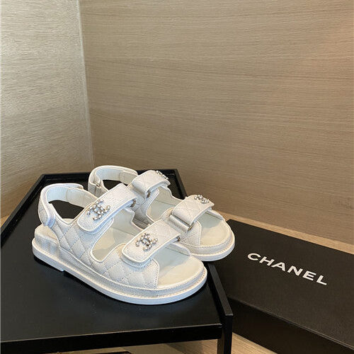 High Quality Luxury Chanel Flat Beach Shoes Sandals