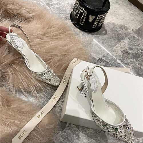 High Quality Luxury Rene Caovilla High Heel Sandals – Style 73606 alternate view