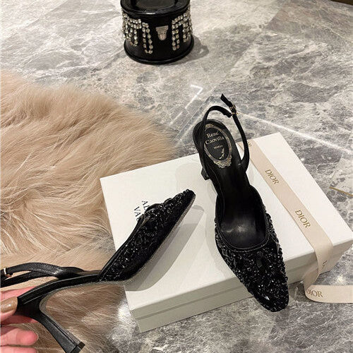 High Quality Luxury Rene Caovilla High Heel Sandals – Style 09766 product detail