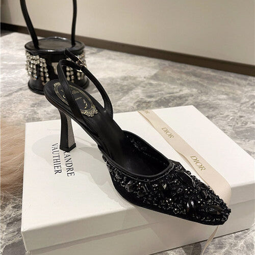 High Quality Luxury Rene Caovilla High Heel Sandals – Style 09766 product detail