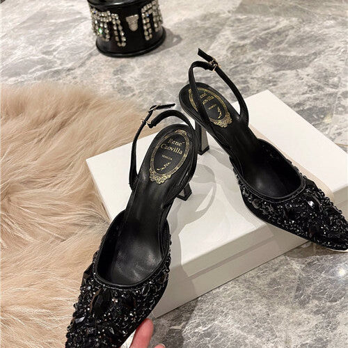 High Quality Luxury Rene Caovilla High Heel Sandals – Style 09766 product detail