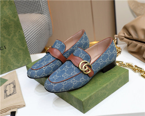 High Quality Luxury Gucci Denim Sandals – Style 76947 alternate view