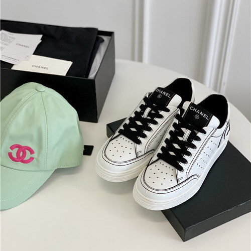 High Quality Luxury Chanel White Sneakers Womens – Style 98950 product detail