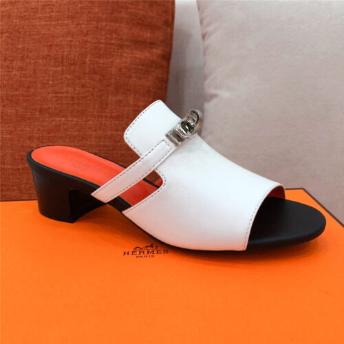 High Quality Luxury Hermes Chunky Heel Sandals – Style 03331 product detail