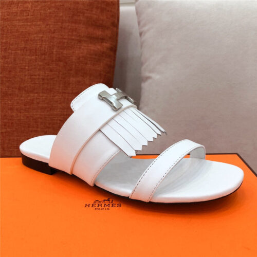 High Quality Luxury Hermes H Flat Slipper Sandals – Style 55171 product detail