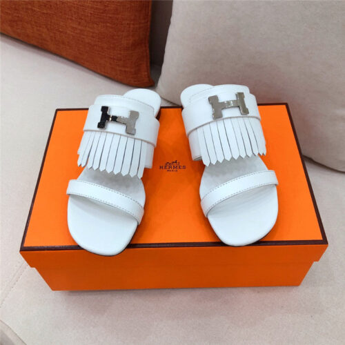 High Quality Luxury Hermes H Flat Slipper Sandals – Style 55171 product detail