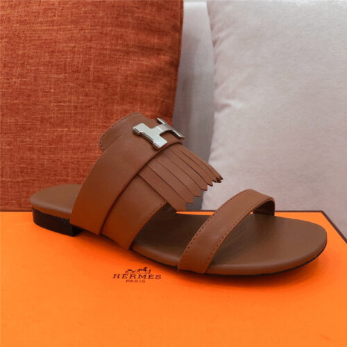 High Quality Luxury Hermes H Flat Slipper Sandals product detail