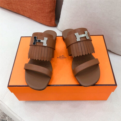 High Quality Luxury Hermes H Flat Slipper Sandals product detail