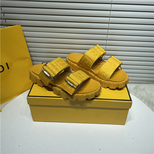 High Quality Luxury Fendi FF Logo Sandals – Style 30611
