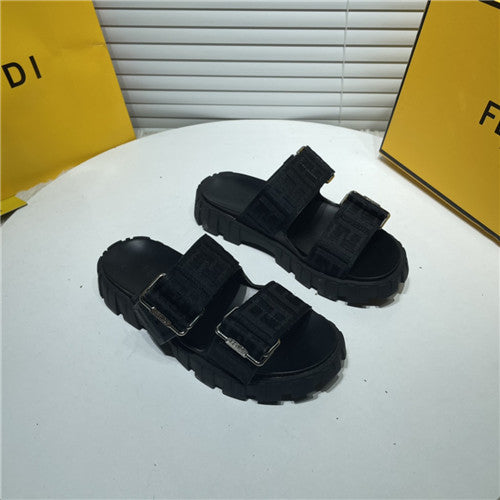 High Quality Luxury Fendi FF Logo Sandals alternate view